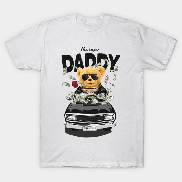 rich bear doll, sugar daddy T-Shirt by stark.shop